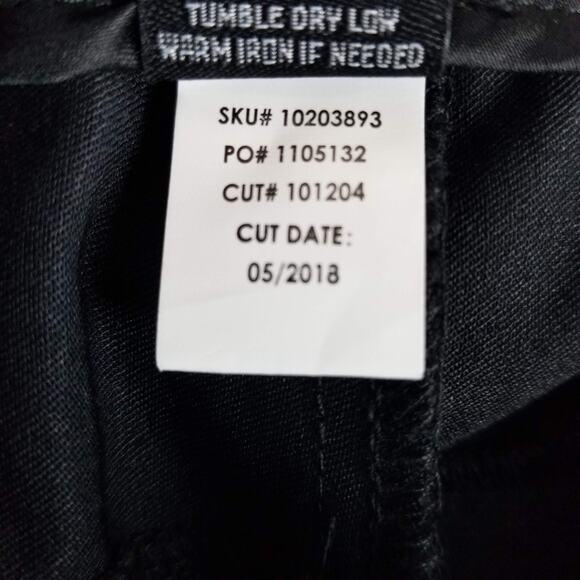 Torrid Pants Womens 20 Black Straight Leg Noir Stretch Career Office Work New - Picture 8 of 13
